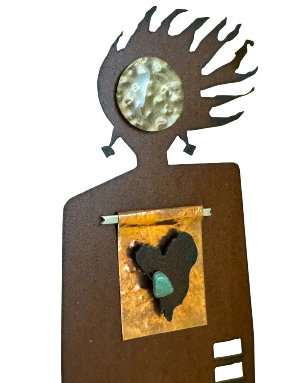 Redford Designs Metal Wall Art Women Of Spirit Turquoise 14 Inch Signed W141 - Picture 3 of 9